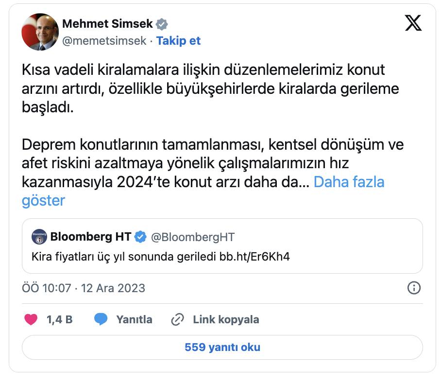 Mehmet Şimşek resmen duyurdu! Kira fiyatlarıyla ilgili 3 yıl sonra bir ilk 6